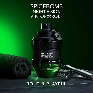 Viktor&Rolf - Spicebomb Nightvision Eau de Toilette - Warm, Spicy & Fresh - Cologne for Men - With Notes of Bergamot Citrus, Black Spices & Rosemary - 3 Fl Oz - Image 3