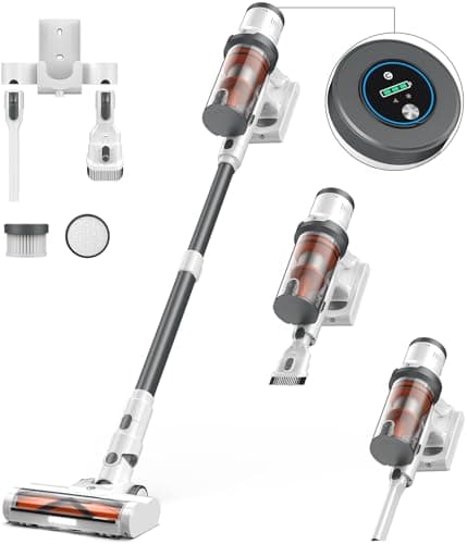 Cordless Vacuum Cleaner, 30Kpa Vacuum Cleaners for Home, Max 50 Mins Runtime, Anti-Tangled Stick Vacuum, Lightweight Vacuum for Carpet, Hard Floor - Image 1