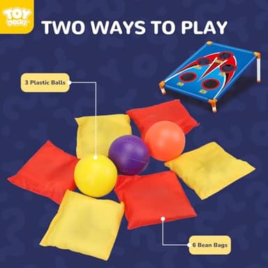 TOY Life Bean Bags Toss Carnival Games, Cornhole, Outdoor Toys for Kids Ages 4-8, Backyard Game Sports & Outdoor Play, Outside Toys for Ages 5-7, Family Lawn Yard Games Birthday Party, Gift for Boys - Image 7