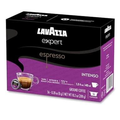 Lavazza Expert Espresso Intenso Capsules, Dark Roast, Arabica and Robusta Blend, Compatible with Lavazza Classy Machines (36 Capsules) - Image 13