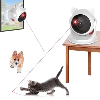 umosis Automatic Cat Laser Toy Interactive Cat Toys for Indoor Cats/Kitty/Dogs,​​Laser Toys for Bored Indoor Adult Cats - Image 1