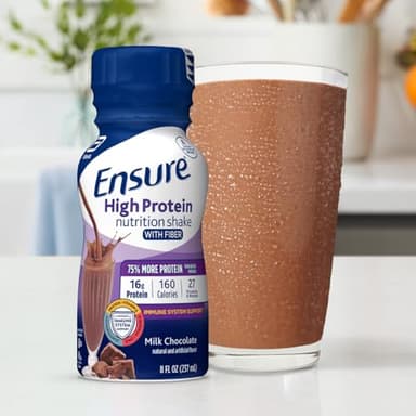 Ensure High Protein Milk Chocolate Nutrition Shake With Fiber | 24 Pack - Image 9