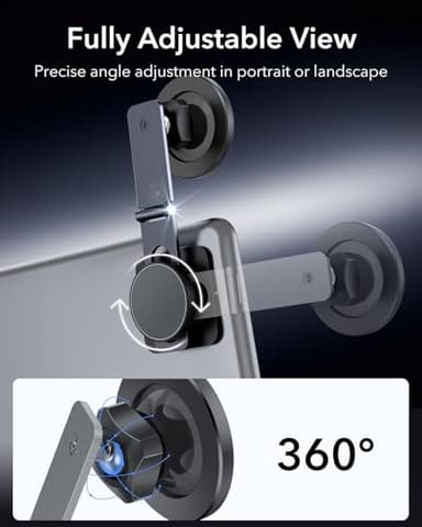 ESR for MagSafe Car Mount, Car Phone Holder, Tesla Touchscreen Car Mount, Magnetic Phone Holder for Car, for iPhone 17/16/16e/15/14/13/12, S25, Pixel 10, Charging Not Supported(2 Metal Rings Included) - Image 6