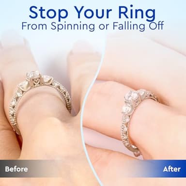 Ring Sizer Adjuster for Loose Rings - 12 Pack, Guards, Spacers & Tighteners, Fits Bands Up to 6mm, Reduces Size by 0.5-1.5, Invisible Design for Women & Men by 5 STARS UNITED - Image 5