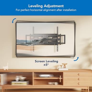 Mount-It! Heavy Duty XXL Full Motion TV Wall Mount for Extra Large TVs, max VESA 900x600, Holds up to 264lb, Swivel Tilt Extension Adjustable TV Mount for 60" 65" 75" 80" 85" 90" 98" 100" 115" 120 in - Image 8