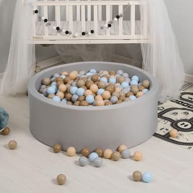 GOGOSO Ball Pits Balls for Toddlers 1-3, Plastics Shape Ball Non-Phthalate Non-BPA Non-Toxic 2.2-Inch Crush Proof Play Balls Play Tent Pool Playhouse Playpen Party Decoration,100pcs - Image 4
