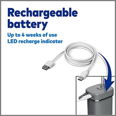 Waterpik Cordless Slide Professional Water Flosser, Portable Collapsible for Travel and Storage, with Travel Bag and 4 Tips, ADA Accepted, Rechargeable and Waterproof, Modern Gray WF-17CD017-1 - Image 7