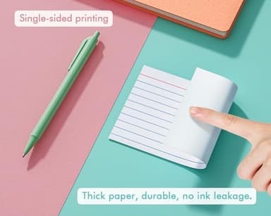 Index Cards 3x5, 300 Pack, Heavy Ruled Index Cards, Notecards 3x5 Lined, Flash Cards for Studying, Note Cards for Office, Home and School, White, 4 Packs of 75 Pack - Image 6