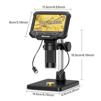 Aikokkl Digital Microscope USB - Professional with 8 Light, High Resolution, for Coin Collecting Circuit Board Inspection - Image 9