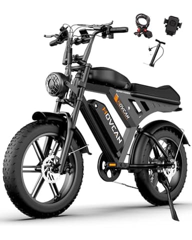Besintu MOVCAN Electric Bike for Adults,1500W Motor 20 in Fat Tire Ebike,Up to 32MPH & 120 Miles,31.2AH Removable Dual Battery, 7 Speed Gear, Hydraulic Brakes&Full Suspension Electric Dirt Bicycle - Image 1