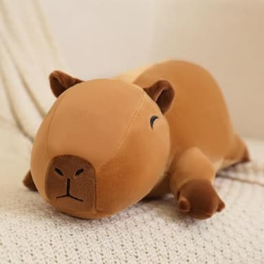 SQEQE Weighted Capybara Plush, Weighted Capybara Stuffed Animal, Cute Plushies Soft Pillow Toy Gift for Kids Adults 23.6 Inch, 3.1 Lbs - Image 7