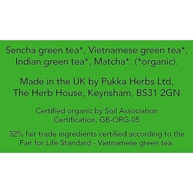 Pukka Supreme Matcha Green Organic Herbal Tea, Energizing Infusion With Matcha Powder, Ideal For Daily Vitality, Caffeine Free, 80 Total Tea Bags (20ct - Pack of 4) - Image 4