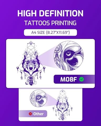 Tattoo Stencil Printer, Bluetooth Thermal Tattoo Printer,Compatible with Phone/Tablet/PC, Tattoo Supplies for Tattoo Artist & Beginners, Gray - Image 6