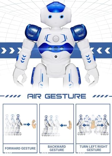 KingsDragon RC Robot Toys for Kids, Gesture & Sensing Programmable Remote Control Smart Robot for Age 3 4 5 6 7 8 Year Old Boys Girls Birthday Gift Present - Image 2