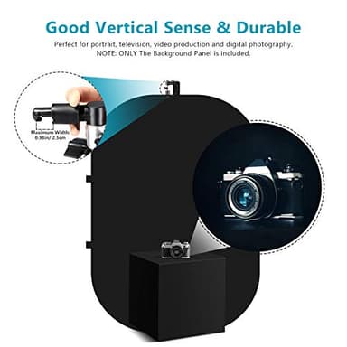 Neewer 5x7ft/1.5x2m Chromakey Foldable Backdrop with Stand 8.5ft/2.6m, 2-in-1 Reversible Black White Green Background Panel for Photography Studio, Live Streaming, Video Calls, Games - Image 8