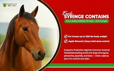 Ivermectin Horse Paste 1.87% – Apple Flavored – 6.08g Tube – for Horses Up to 1250 lb - Image 5