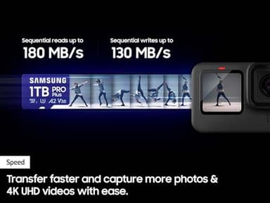 Samsung PRO Plus microSD Memory Card + Adapter, 512GB microSDXC, Up to 180 MB/s, Full HD & 4K UHD, UHS I, C10, U3, V30, A2, for Android Smartphones, Tablets, GoPRO, and DJI Drone (MB MD512SA/AM) - Image 3