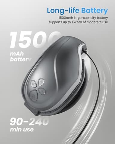 RENPHO Eyeris 2 Eye Massager with Heat, Birthday Christmas Gifts for Grandkids Mom Dad Women Men Face Massager, Heated Eye Mask for Improve Sleep - Image 7