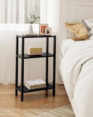 TUTOTAK Small Side Table, Narrow End Table, Skinny Sofa Table, Slim Nightstand, Couch Table, Living Room, Bed Room, Black TB01BK077 - Image 6