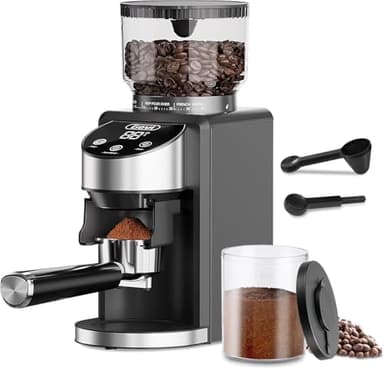 Gevi Coffee Grinder Electric,Coffee Bean Grinder with 35 Grind Settings for Espresso,Drip,French Press,Burr Coffee Grinder for Home Use,Anti-static Design,Black - Image 1