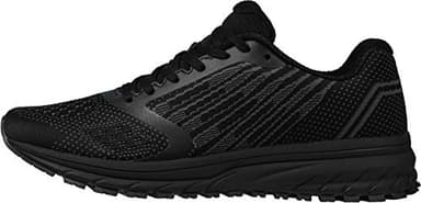 Joomra Whitin Men's Running Sneakers Walking Workout Gym Jogging Shoes Size 10 Black Casual Knit Trekking Treadmill Athletic Male Runny Tennis Comfortable Footwear 44 - Image 3