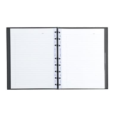 Blueline MiracleBind™ Notebook, Lizard-Like Hard Cover, 150 Repositionable, Refillable Pages, 9.25" x 7.25", Black (AF9150.81) - Image 7
