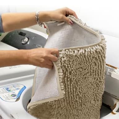 Muddy Mat® AS-SEEN-ON-TV Highly Absorbent Microfiber Door Mat and Pet Rug, Non Slip Thick Washable Area and Bath Mat Soft Chenille for Kitchen Bathroom Bedroom Indoor and Outdoor - Beige XXXL 72"X48" - Image 5