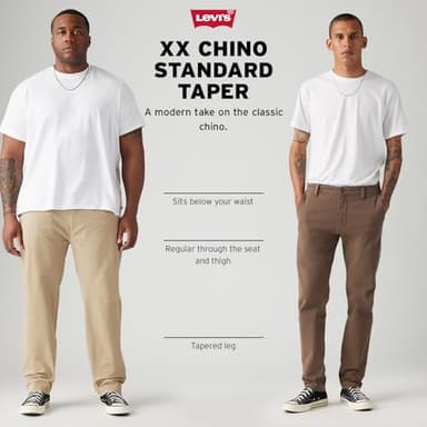 Levi's Men's Xx Standard Tapered Chino Pants (Also Available, Kano Blue, 52W x 29L Big Tall - Image 5