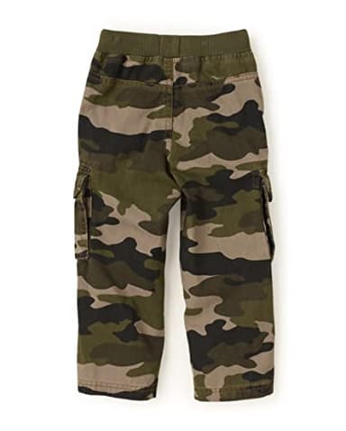 The Children's Place baby boys And Toddler Pull on Cargo Pants, Night Camo/Olive Camo 2 Pack, 4T US - Image 3