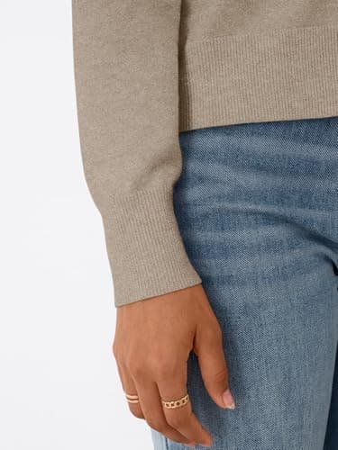 Trendy Queen Womens Cardigan Sweaters Lightweight Crew Neck Outfits Fall Fashion 2025 Clothing Brown L - Image 5