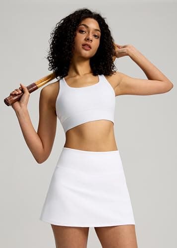 Soothfeel Tennis Skirts for Women High Waisted Golf Skirt with Shorts Pockets Workout Athletic Skort for Summer Casual (White, S) - Image 7