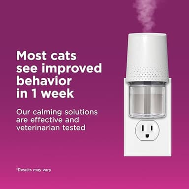 Comfort Zone 60 Day Starter Kit: 1 Cat Calming Diffuser & 2 Refills; Cat Pheromones Help Anxiety; Reduce Stress, Urine Marking, Scratching - Image 4