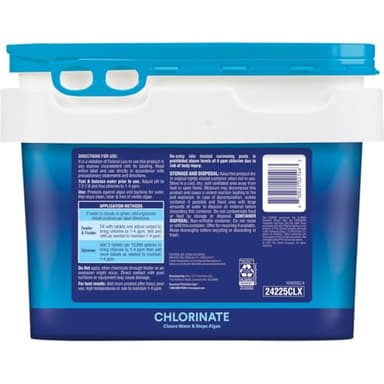 Clorox® Pool&Spa™ XtraBlue 3” Swimming Pool Chlorinating Tablets, Kills Bacteria & Stops Algae (25 LB) - Image 2