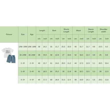 wdehow Toddler Baby Boy Summer Clothes Set Letter Print Crew Neck Short Sleeve T-Shirts Elastic Waist Shorts 2Pcs Outfits (A-A Green 2, 2-3T) - Image 7