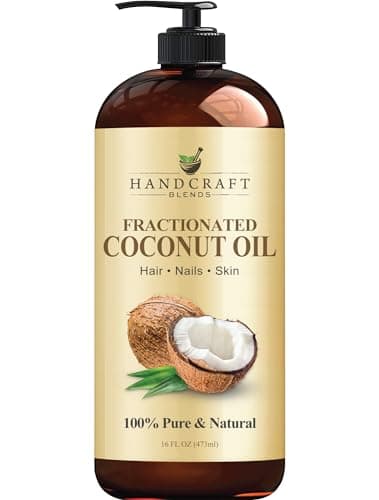 Handcraft Blends Fractionated Coconut Oil - 16 Fl Oz - 100% Pure and Natural - Premium Grade Carrier Oil for Skin, Hair and Body - Massage - Hair Tonic - Image 1