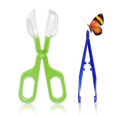 Feeding Tongs,Bug Tweezers for Kids Adults, Reptile Feeding Tweezers Long Handle Feeder Tools for Fish Aquariums Reptiles Snakes Lizard Gecko Spider and Bird (Green) - Image 1