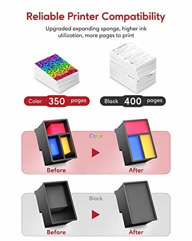 PG-210XL/CL-211XL Ink Cartridges Compatible Replacement for Canon 210 211, 210XL 211XL Ink Combo Pack Use to Canon MP495 MP280 MP490 MP480 MP270 MP240 MX420 MX410 MX350 (2 Pack) - Image 3