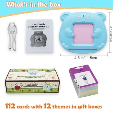 MAYAPHILOS 224 Words Brazil Portuguese and English Talking Flash Cards for Toddlers, Autism Sensory Toys, Portuguese Language Learning Educational Montessori Speech Therapy Toys Gifts for Kids - Image 5