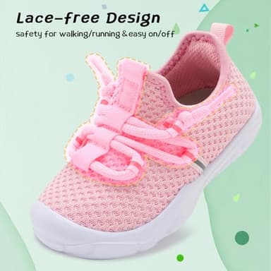 Centipede Demon Toddler Shoes Boys Girls Barefoot Shoes Kids Baby Breathable Walking Running Shoe Slip on Sneakers Lightweight Outdoor Athletic Tennis Shoe 4.5 Toddler Pink - Image 2