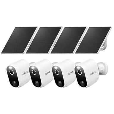 INFIYA Security Cameras Wireless Outdoor-Solar&Battery Powered 2K 2.4G Cameras for Home Security, Instant Alert, AI Human Detection, Color Night Vision, 2-Way Talk, SD Storage, Work with Alexa, Z1 4P - Image 1