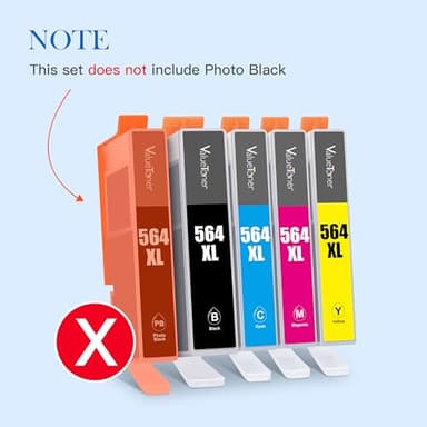 Valuetoner 564XL Ink Cartridges for HP Printers Compatible with HP 564 Ink Cartridges 564 XL High Yield for Photosmart 5520 6520 7520 7525 Officejet 4620 Deskjet 3500 Printer (8-Pack, 2 BK & 2 C/M/Y) - Image 6