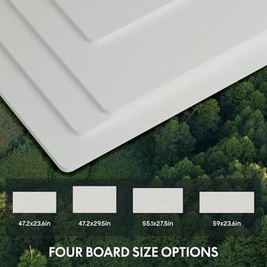 FLEXISPOT E6 Essential 3 Stages Dual Motor Electric Standing Desk 48x24 Inch Whole-Piece Board Height Adjustable Desk Electric Sit Stand Desk(White Frame + White Desktop, 2 Packages) - Image 5