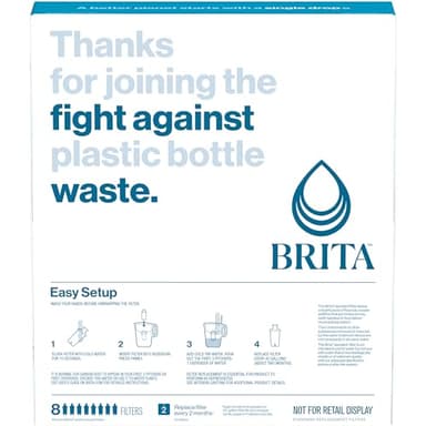 Brita Standard Water Filter for Pitchers and Dispensers, BPA-Free, Reduces Copper, Cadmium and Mercury Impurities, Lasts Two Months or 40 Gallons, Includes 2 Filters - Image 11