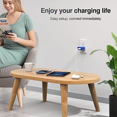 2 Pack USB C Charger, 20W PD Fast Charger Dual Port Plug Type C Charger Compatible for iPhone 16/15/14/1312/11/Pro/Pro Max/Plus/X/SE3 iPad Pro Cube,Galaxy S25/S24 Dark Blue - Image 7