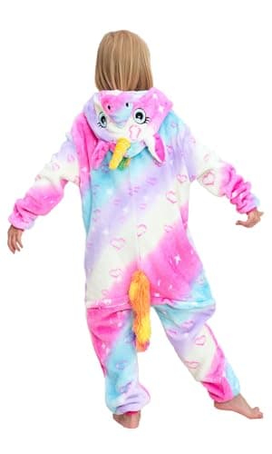 NewCute Kids Unicorn Onesie Animal Pajamas Halloween Cosplay Costume Sleepwear Gift for Girls and Boys.115 - Image 6