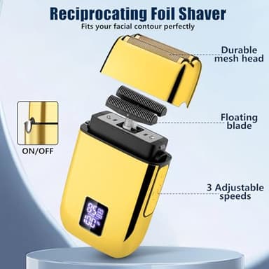 Hair Clippers for Men, Professional Beard Trimmer Mens Shaver Electric Razor Nose Trimmer Kit, Cordless Barber Clippers and Trimmers Set, Hair Cutting Kit, Shaving Machines for Men Grooming Gifts - Image 4