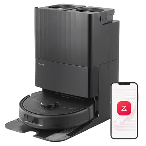 roborock Qrevo S Robot Vacuum and Mop, Self-Drying, Auto Mop Washing, 7000Pa Suction, Self-Emptying & Refilling, 10mm Auto Lifting, 200RPM Spinning Mops, Smart Obstacle Avoidance, Black - Image 1