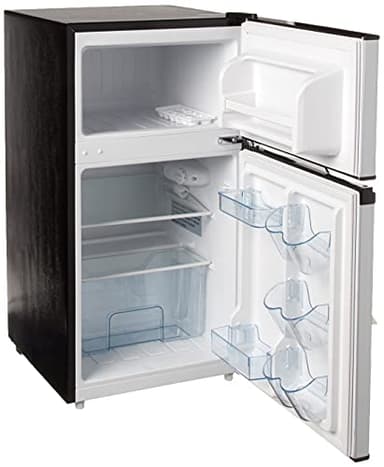 RCA RFR836 3.2 Cu Ft 2 Door Fridge and Freezer, Stainless Steel - Image 4
