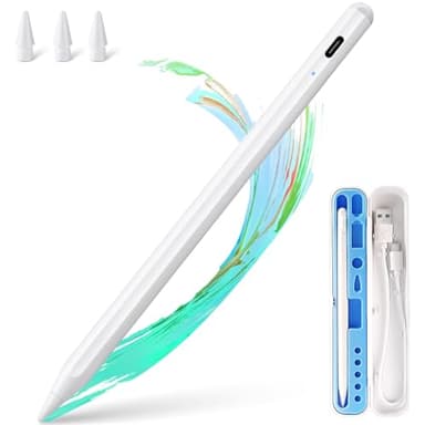 Stylus Pen for iPad Apple: Fast Charge for iPad Pencil Apple Pen with Palm Rejection Tilt Sensitivity - Pen for iPad 10/9/8/7/6, iPad Pro 12.9"/11"/13" M4, iPad Mini 6/5, iPad Air 5/4/3/11"-13" M2 - Image 1