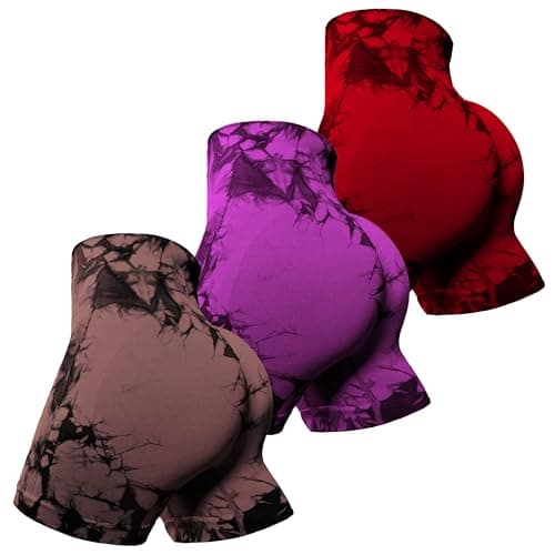 OVESPORT Workout Shorts for Women Scrunch Butt Lifting High Waisted Yoga Gym Seamless Booty Biker Shorts - Image 1